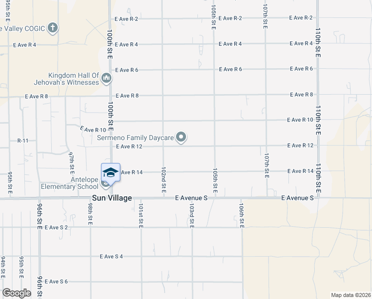 map of restaurants, bars, coffee shops, grocery stores, and more near 10256 East Avenue R 12 in Littlerock