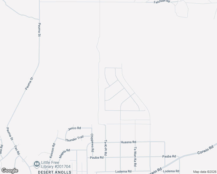 map of restaurants, bars, coffee shops, grocery stores, and more near 19423 Coati Road in Apple Valley