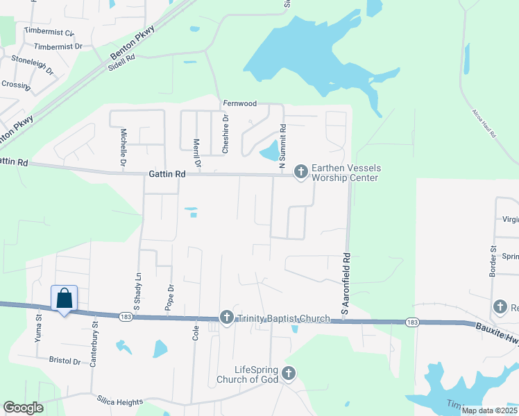 map of restaurants, bars, coffee shops, grocery stores, and more near 3710 Chambray Place in Benton