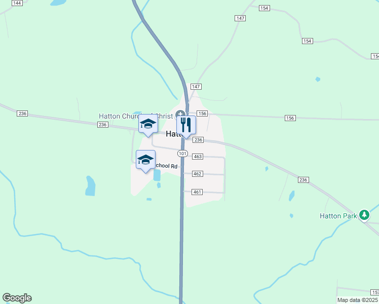 map of restaurants, bars, coffee shops, grocery stores, and more near 5948 Alabama 101 in Town Creek