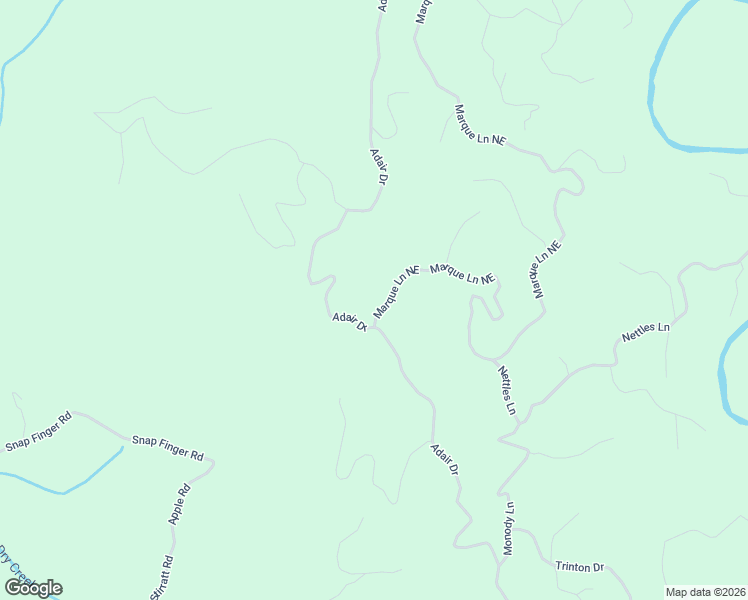 map of restaurants, bars, coffee shops, grocery stores, and more near 475 Marque Lane Northeast in Ranger