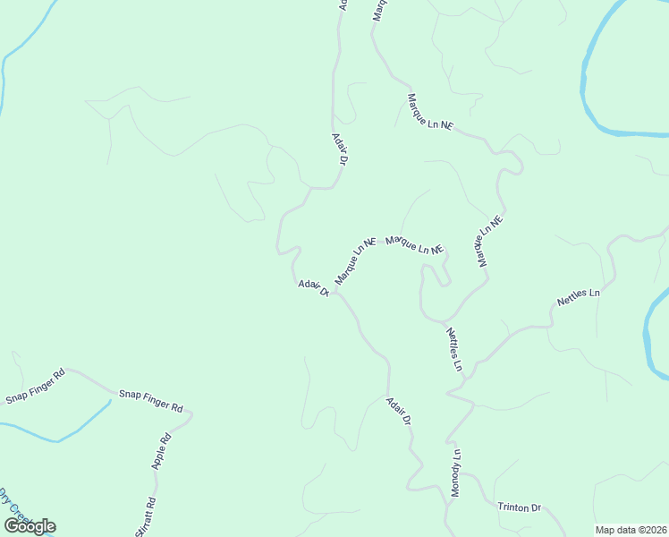 map of restaurants, bars, coffee shops, grocery stores, and more near 475 Marque Lane Northeast in Ranger