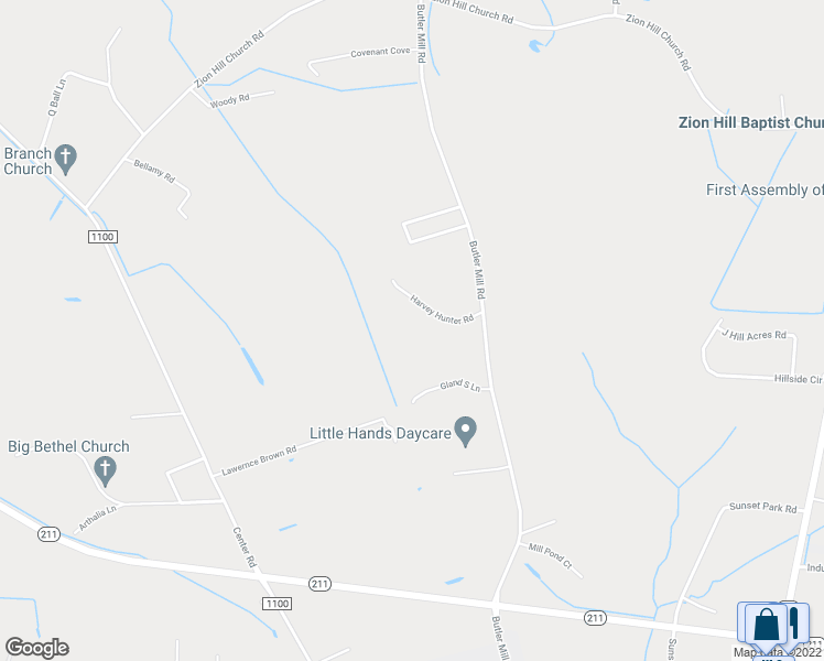 map of restaurants, bars, coffee shops, grocery stores, and more near 131 Harvey Hunter Road in Bladenboro