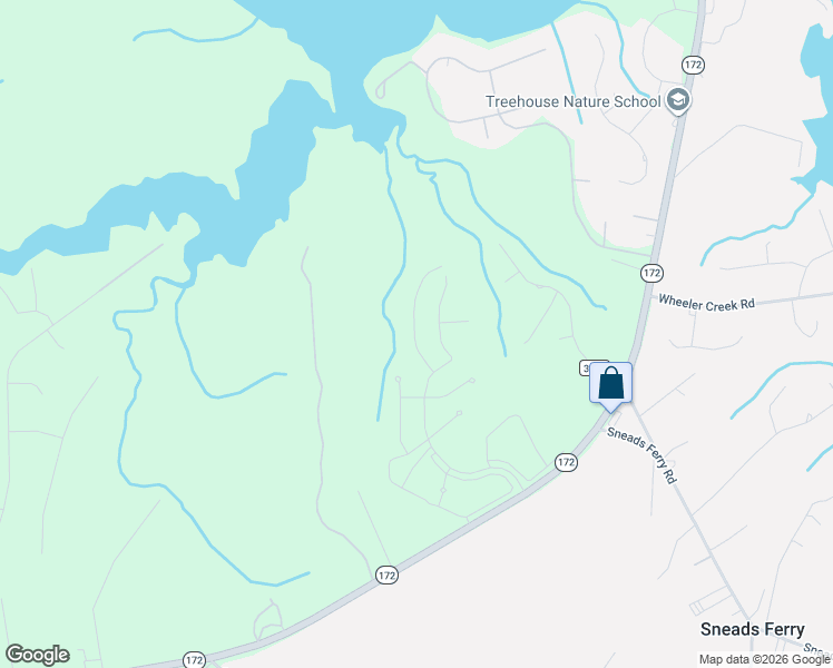 map of restaurants, bars, coffee shops, grocery stores, and more near 332 Ruby Baird Drive in Sneads Ferry