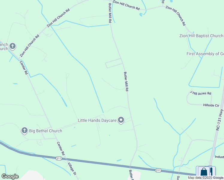 map of restaurants, bars, coffee shops, grocery stores, and more near 111 Harvie Hunter Road in Bladenboro