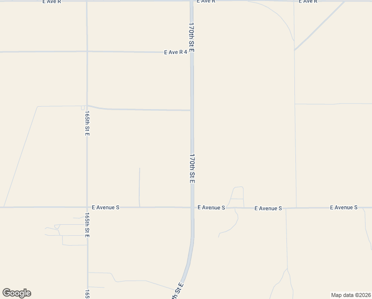 map of restaurants, bars, coffee shops, grocery stores, and more near 170th Street East in Palmdale