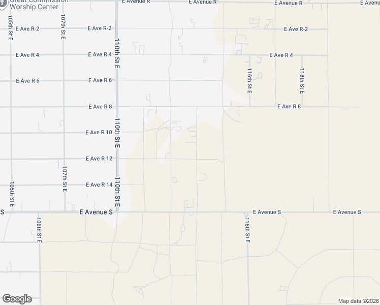 map of restaurants, bars, coffee shops, grocery stores, and more near 11235 East Avenue R 12 in Sun Village