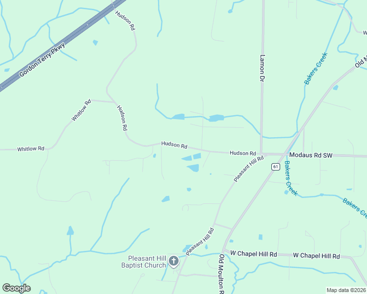 map of restaurants, bars, coffee shops, grocery stores, and more near 258 Hudson Road in Decatur