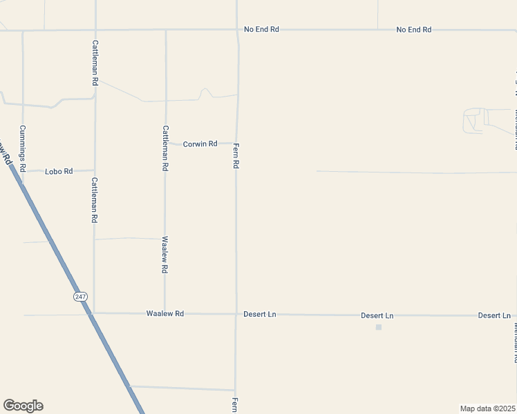 map of restaurants, bars, coffee shops, grocery stores, and more near Fern Road in San Bernardino County