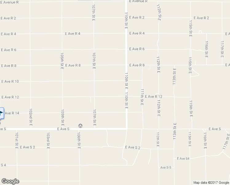 map of restaurants, bars, coffee shops, grocery stores, and more near 10817 East Avenue R 12 in Littlerock