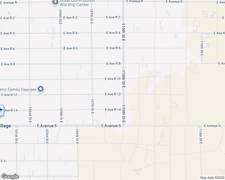 map of restaurants, bars, coffee shops, grocery stores, and more near 10817 East Avenue R 12 in Littlerock
