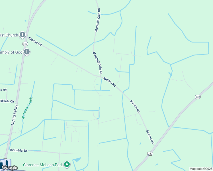 map of restaurants, bars, coffee shops, grocery stores, and more near 662 Storms Road in Bladenboro
