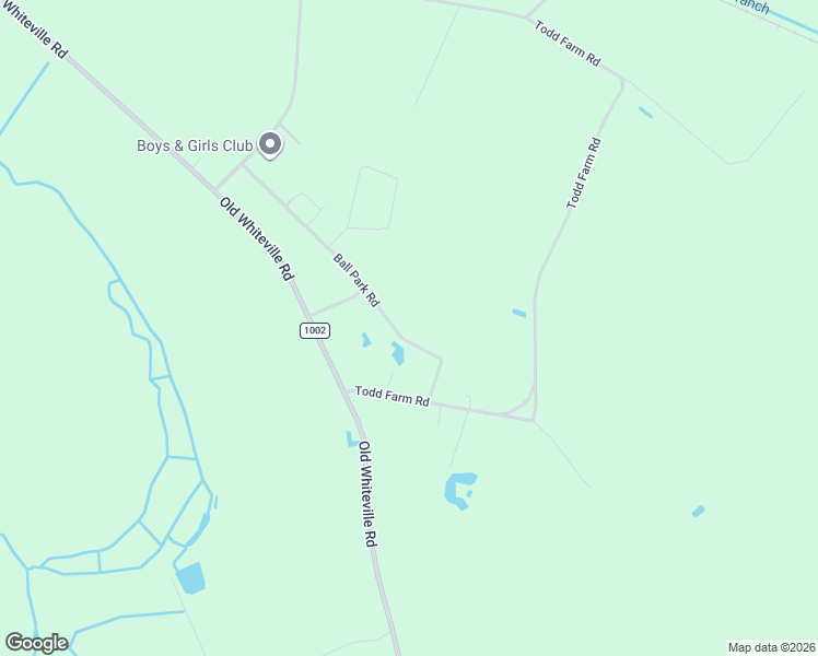 map of restaurants, bars, coffee shops, grocery stores, and more near 525 Ball Park Road in Lumberton