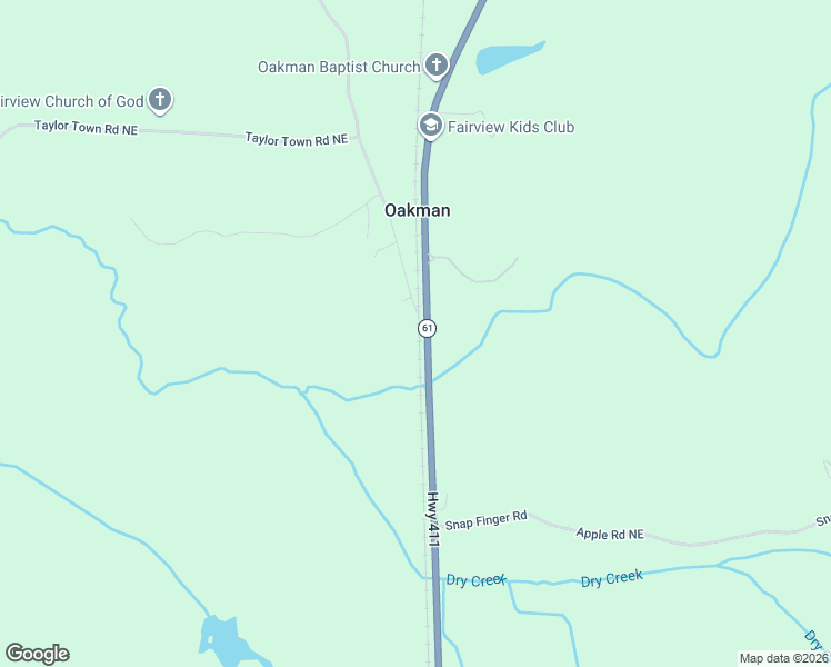 map of restaurants, bars, coffee shops, grocery stores, and more near 230 Oakman Road Northeast in Ranger