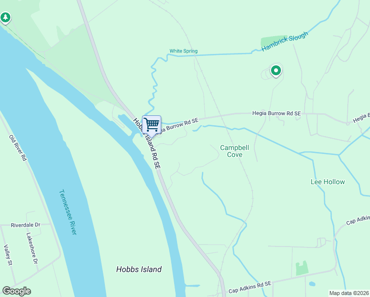 map of restaurants, bars, coffee shops, grocery stores, and more near 156 Little Mountain Road in Huntsville