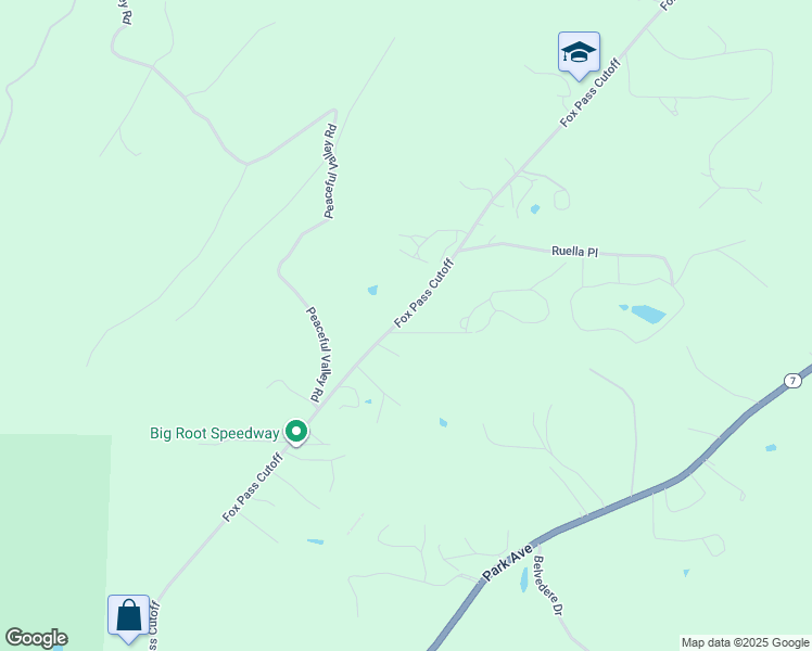 map of restaurants, bars, coffee shops, grocery stores, and more near 133 Cherryvale Lane in Hot Springs
