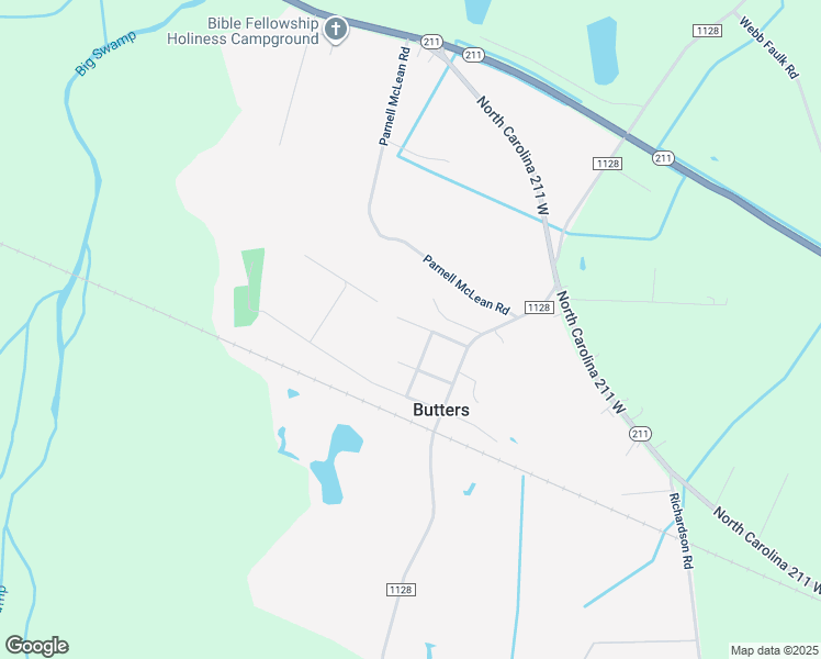 map of restaurants, bars, coffee shops, grocery stores, and more near 51 Kozy Corner Road in Butters