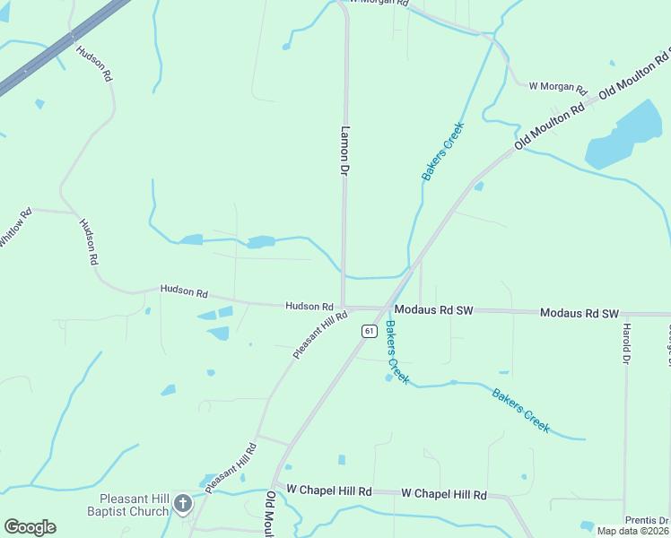 map of restaurants, bars, coffee shops, grocery stores, and more near 50 Lamon Drive in Decatur