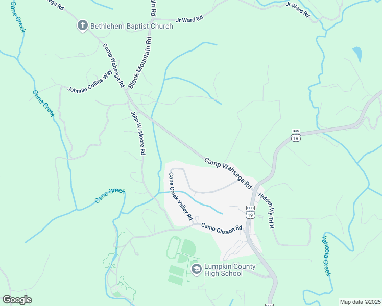map of restaurants, bars, coffee shops, grocery stores, and more near 357 Camp Wahsega Road in Dahlonega