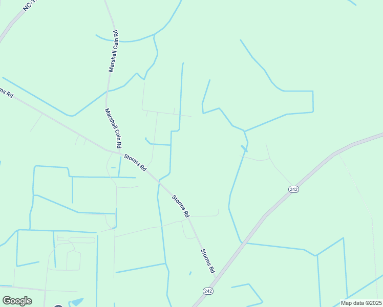 map of restaurants, bars, coffee shops, grocery stores, and more near 554 Storms Road in Bladenboro