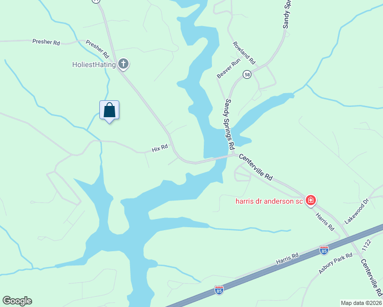 map of restaurants, bars, coffee shops, grocery stores, and more near 3285 Centerville Road in Anderson