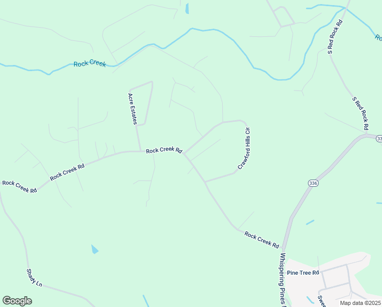 map of restaurants, bars, coffee shops, grocery stores, and more near 19 Crawford Manor in Toccoa