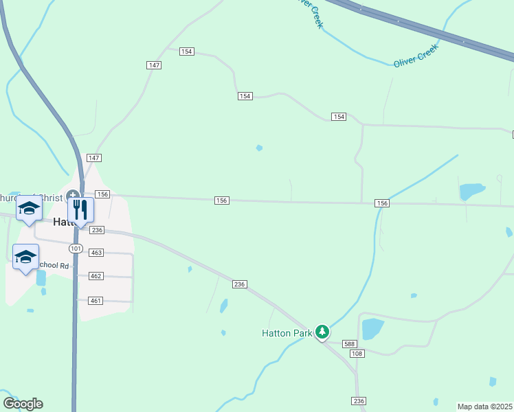 map of restaurants, bars, coffee shops, grocery stores, and more near 7553 County Road 236 in Town Creek