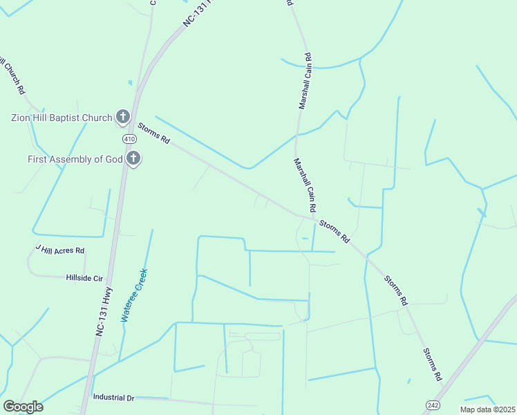 map of restaurants, bars, coffee shops, grocery stores, and more near Bittersweet Lane in Bladen County