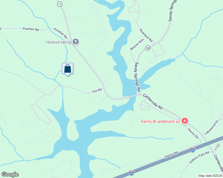 map of restaurants, bars, coffee shops, grocery stores, and more near 3306 Centerville Road in Anderson