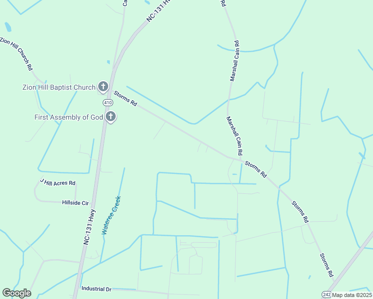map of restaurants, bars, coffee shops, grocery stores, and more near 1023 Storms Road in Bladenboro