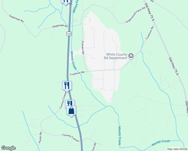 map of restaurants, bars, coffee shops, grocery stores, and more near 308 Truelove Road in Cleveland