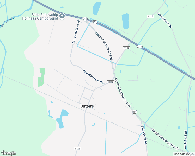map of restaurants, bars, coffee shops, grocery stores, and more near 709 Parnell McLean Drive in Bladenboro