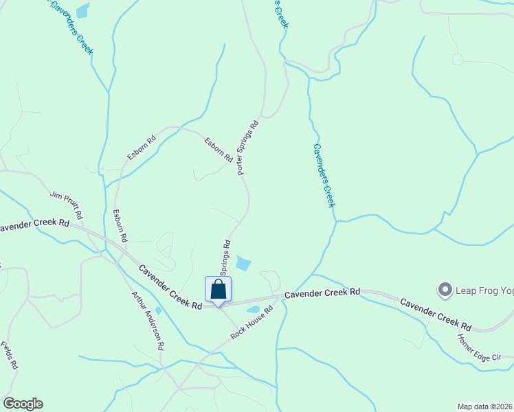 map of restaurants, bars, coffee shops, grocery stores, and more near 372 Porter Springs Road in Dahlonega