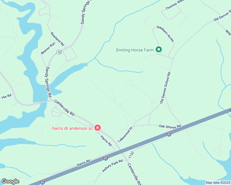 map of restaurants, bars, coffee shops, grocery stores, and more near 210 Duckett Road in Anderson