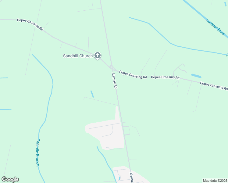 map of restaurants, bars, coffee shops, grocery stores, and more near 3738 Alamac Road in Lumberton