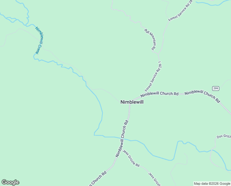 map of restaurants, bars, coffee shops, grocery stores, and more near 145 Nimblewill Church Road in Dahlonega