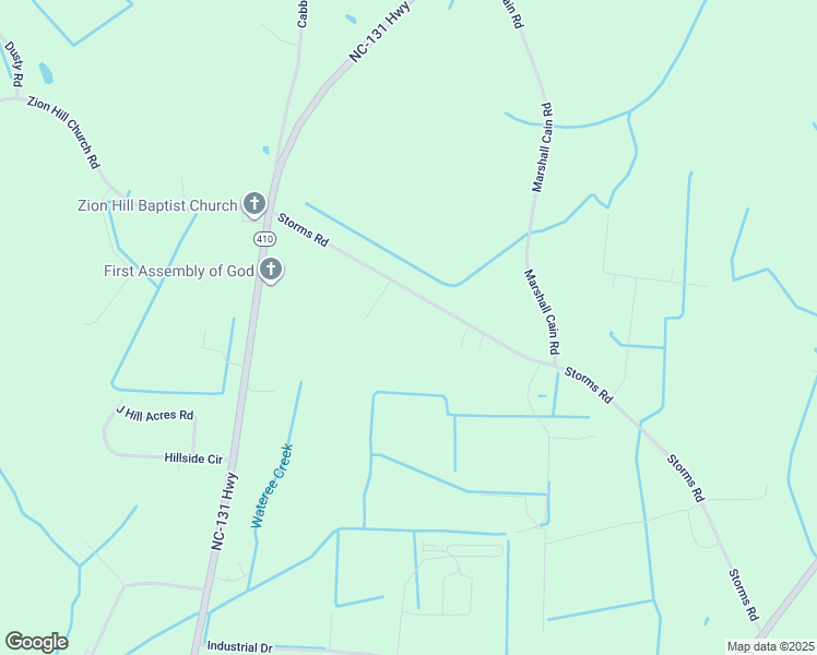 map of restaurants, bars, coffee shops, grocery stores, and more near 1099 Storms Road in Bladenboro