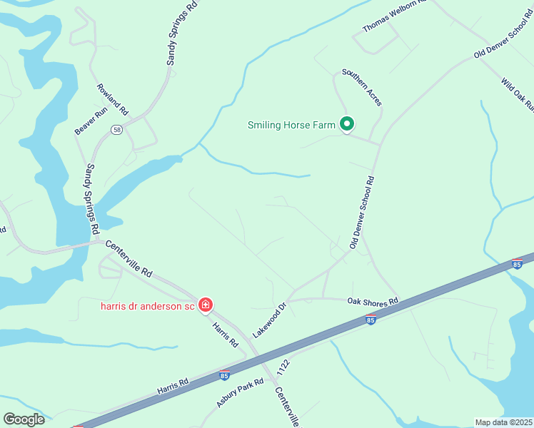 map of restaurants, bars, coffee shops, grocery stores, and more near 210 Duckett Road in Anderson