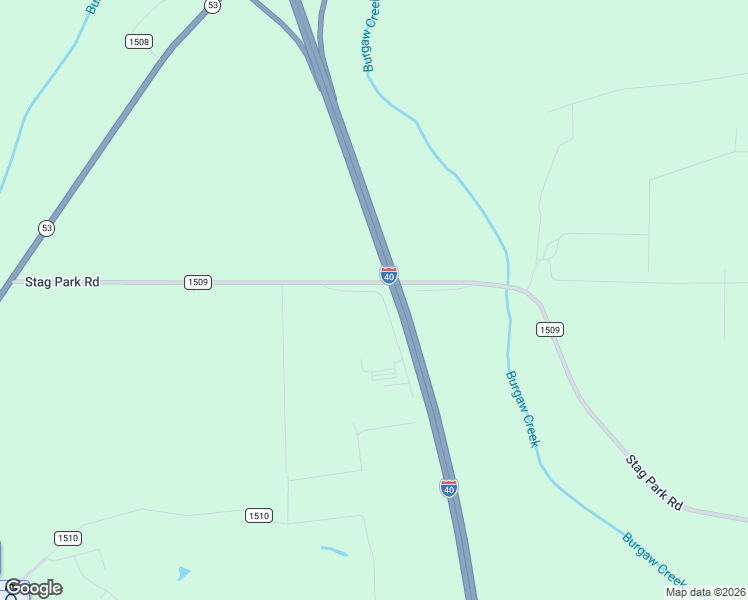 map of restaurants, bars, coffee shops, grocery stores, and more near 70 West Stag Park Srv Road in Burgaw