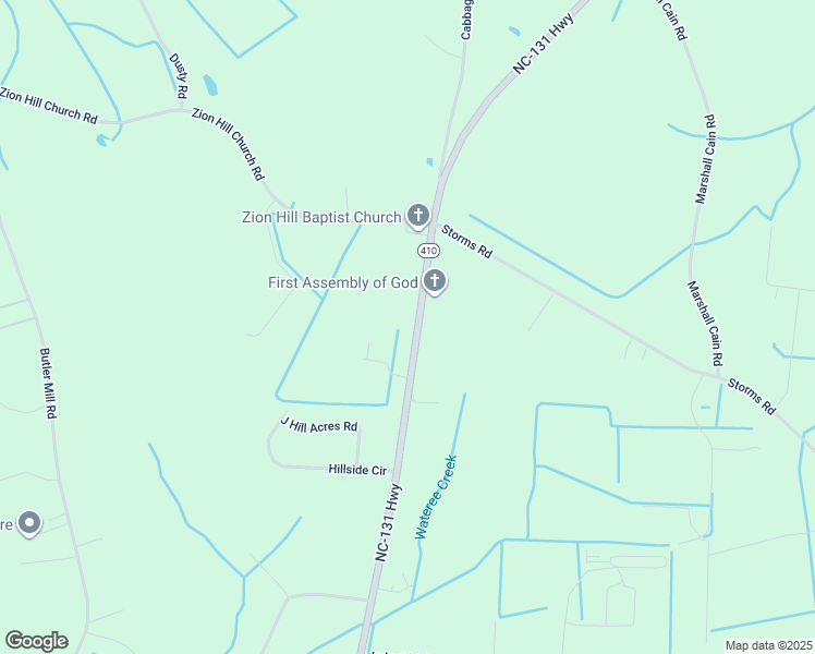 map of restaurants, bars, coffee shops, grocery stores, and more near 12636 North Carolina 131 Highway in Bladenboro