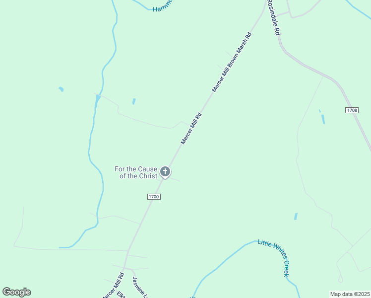 map of restaurants, bars, coffee shops, grocery stores, and more near 5007 Mercer Mill Road in Clarkton