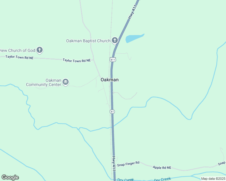 map of restaurants, bars, coffee shops, grocery stores, and more near 2449 U.S. 411 in Ranger