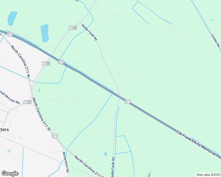 map of restaurants, bars, coffee shops, grocery stores, and more near 808 Webb Faulk Road in Bladenboro