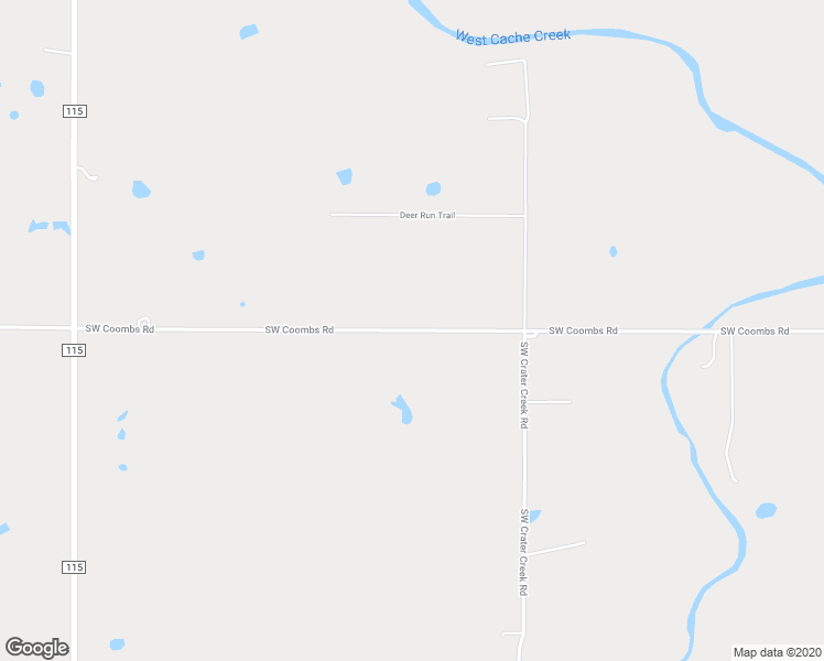 map of restaurants, bars, coffee shops, grocery stores, and more near 16810 Southwest Coombs Road in Cache