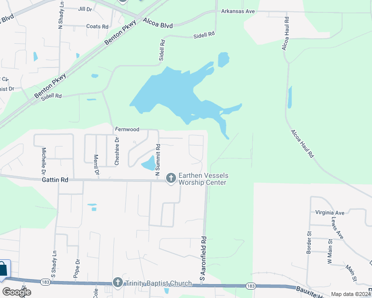 map of restaurants, bars, coffee shops, grocery stores, and more near 319 Autumn Drive in Benton