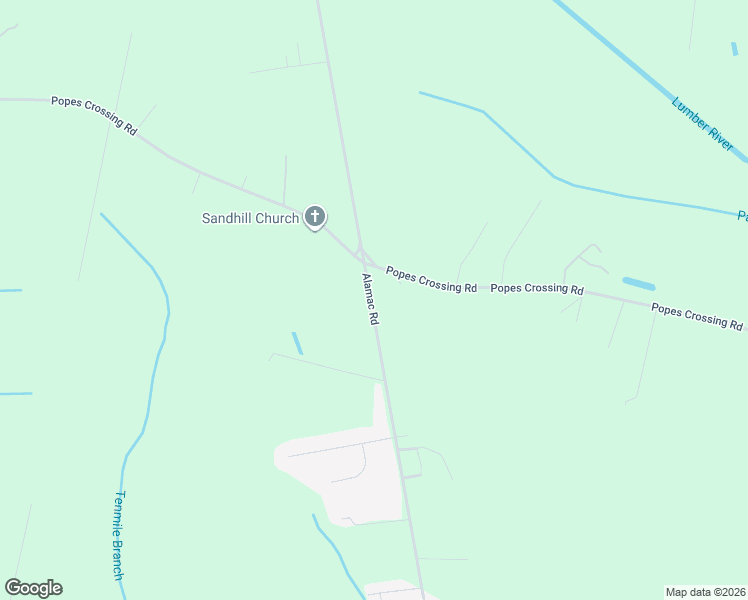 map of restaurants, bars, coffee shops, grocery stores, and more near 2934 Popes Crossing Road in Lumberton