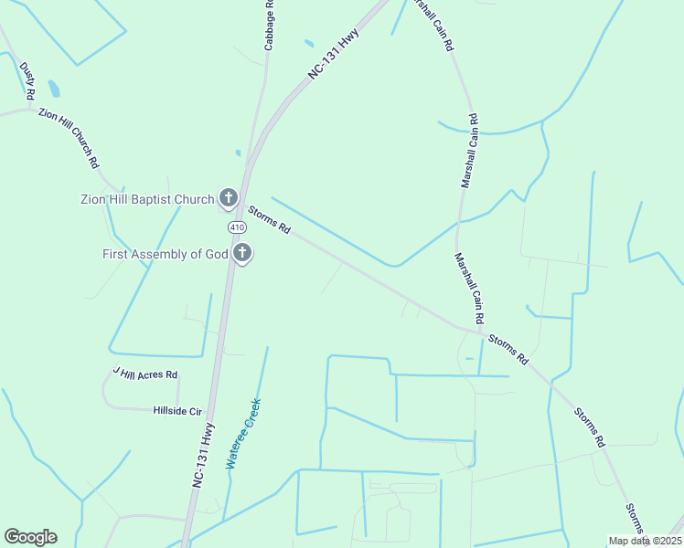 map of restaurants, bars, coffee shops, grocery stores, and more near 1187 Storms Road in Bladenboro