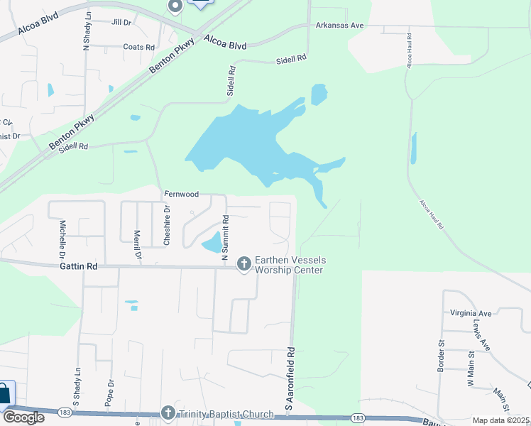 map of restaurants, bars, coffee shops, grocery stores, and more near 323 Autumn Drive in Benton
