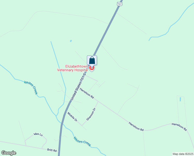 map of restaurants, bars, coffee shops, grocery stores, and more near 81 Rosemont Lane in Clarkton