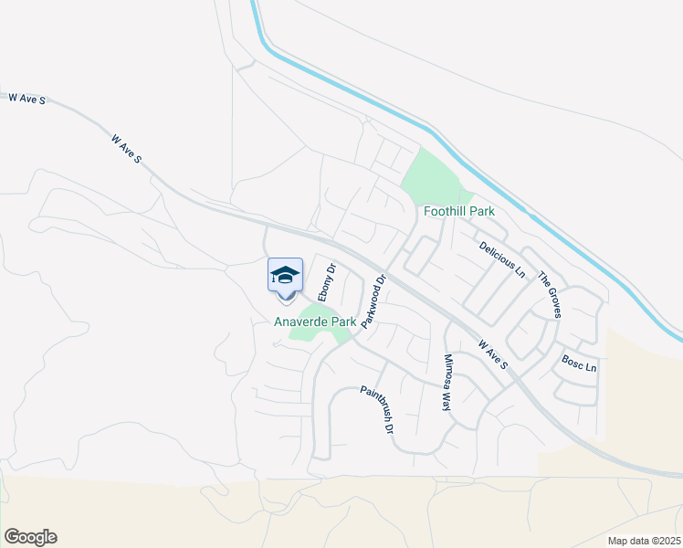 map of restaurants, bars, coffee shops, grocery stores, and more near 37613 Citron Place in Palmdale